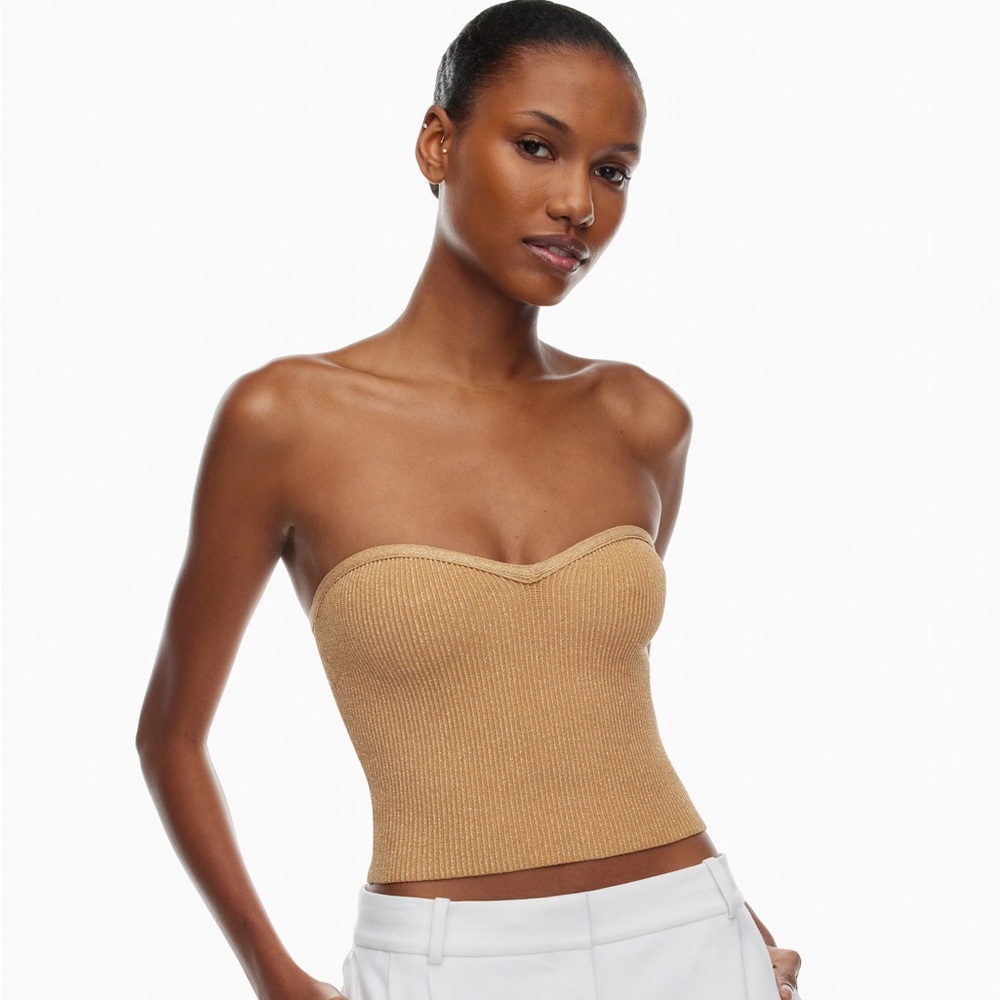 Babaton Sculpt Knit Sweetheart Tube Top XXS